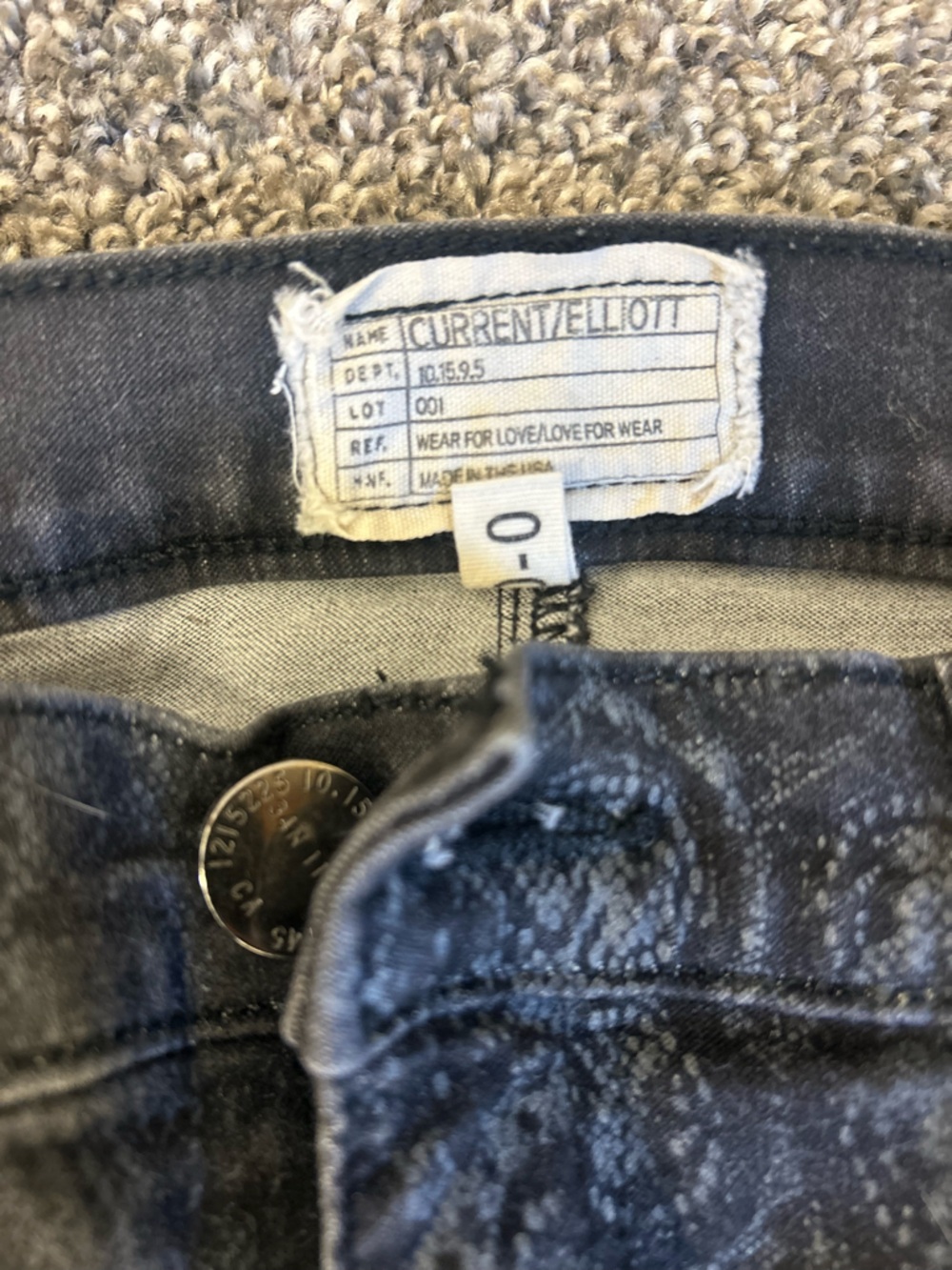 Current/Elliott Black Paisley-Print Skinny Jeans - Picture 4 of 8